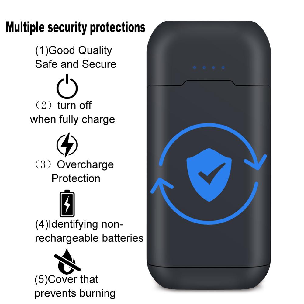 YONII batterie externe 18650 batterie batterie powerbank 18650 chargeur de batterie pour 2 pièces 18650 li-ion batterie rechargeable avec câble USB