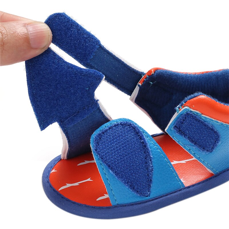 Trend Zomer Baby Baby Meisjes Jongens Sandalen Cartoon Shark Vorm Zachte Zool Pu Lederen Schoenen Antislip prewalker