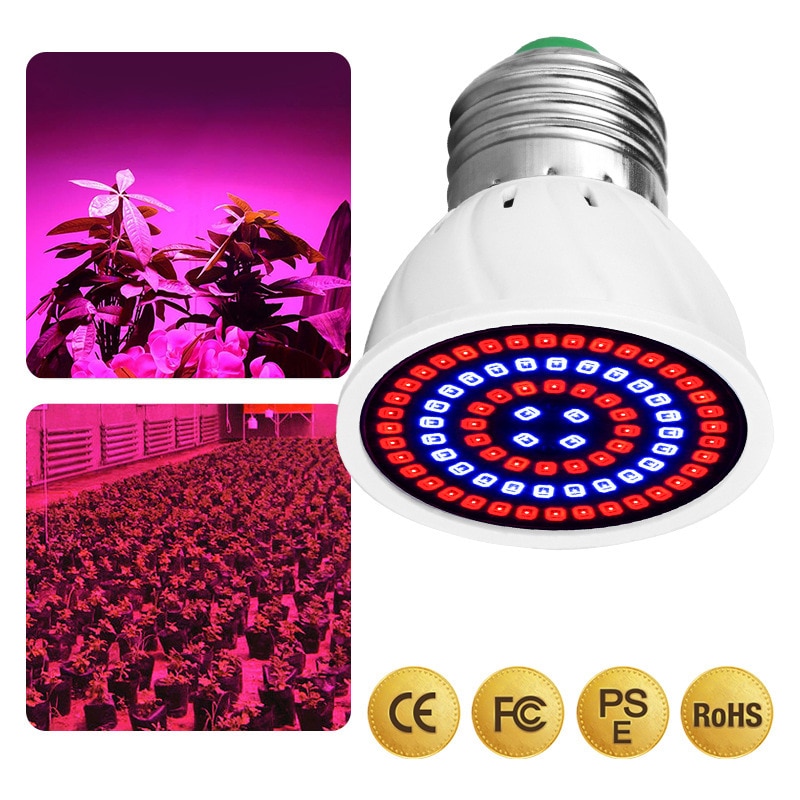 48 60 80leds crescem a luz e27/gu10/mr16 220v phyto lâmpada espectro completo led cresce a luz e27 110v lâmpadas de crescimento led para a planta interna