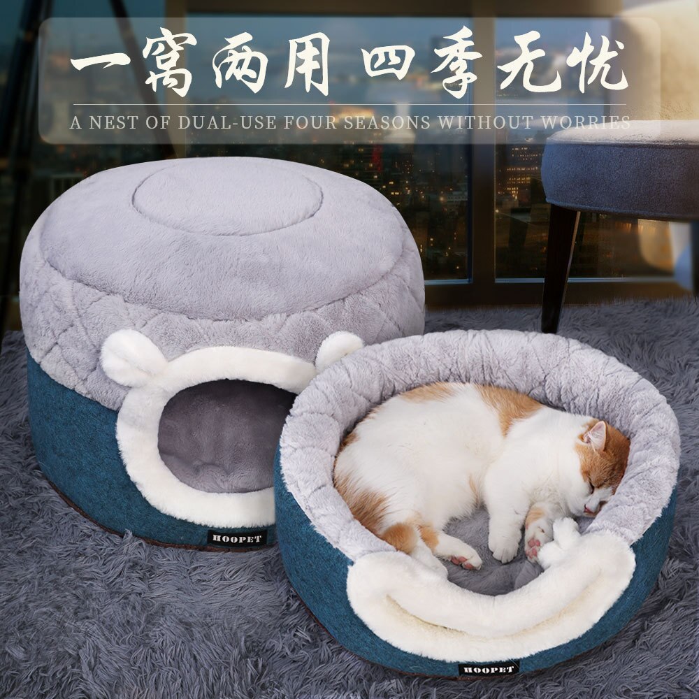 Nest winter warm kattennest vier seizoenen algemeen kattenhuis villa huis volledig afgesloten winterslaapzak producten