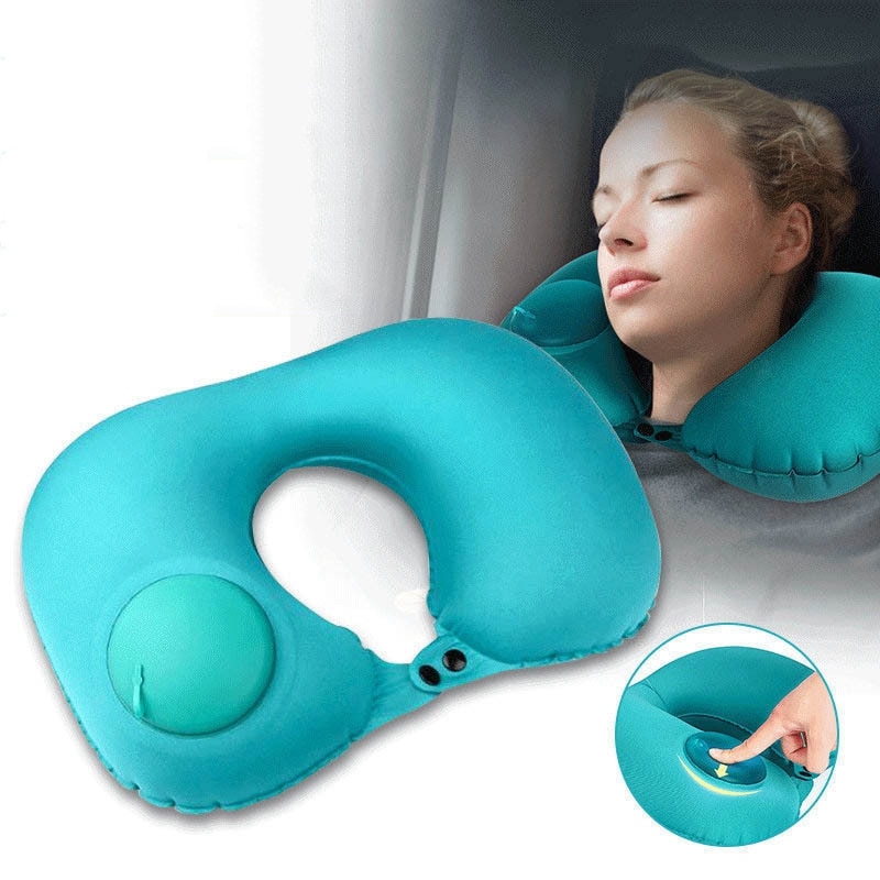 Oloey multifunktionel babypude børn oppustelig rejse fodhvile pude børn flyvning sovende fodstøtte på flybus