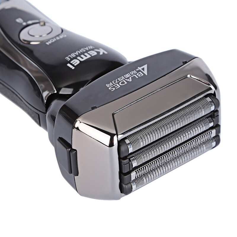 Kemei KM-5568 Wasbare 4 Blade Reciprocating Elektrisch Scheerapparaat Mannen Baard Scheermes Gezichtsverzorging Machine Professionele Scheerapparaat Scheerapparaat Trimmer