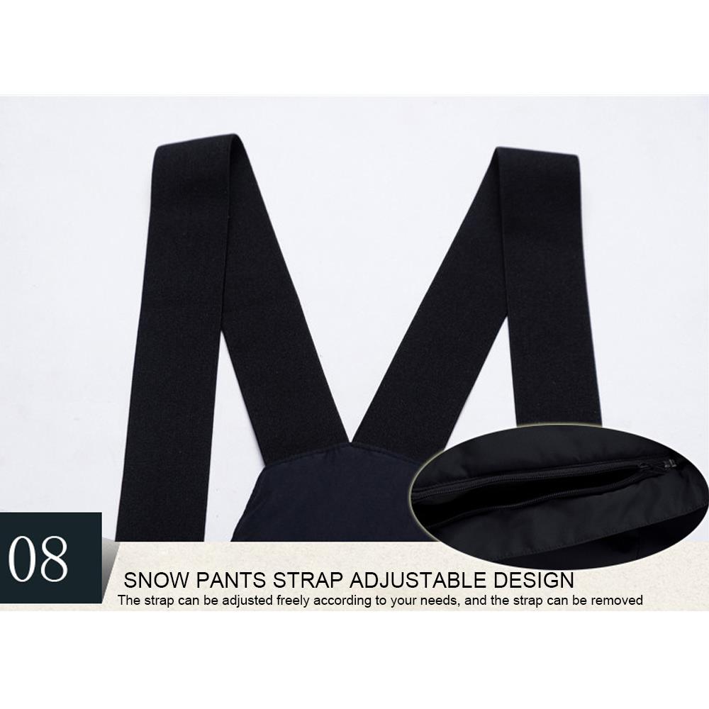 Ski Pants Sweatpants UV Protection Snowboard Game Cotton 3 Color Windproof Anti Fog Disassemble Freely Waterproof