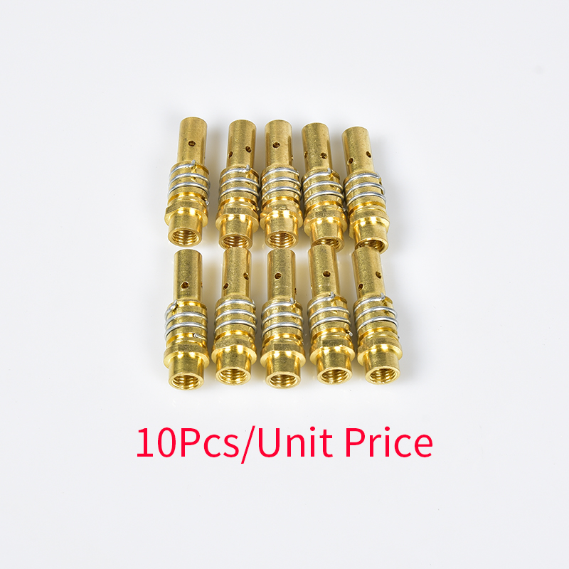 Soporte de punta de contacto 15AK soporte de boquilla de Gas de 5 uds con muelle de boquilla para antorcha de soldadura MIG MAG: 10Pcs