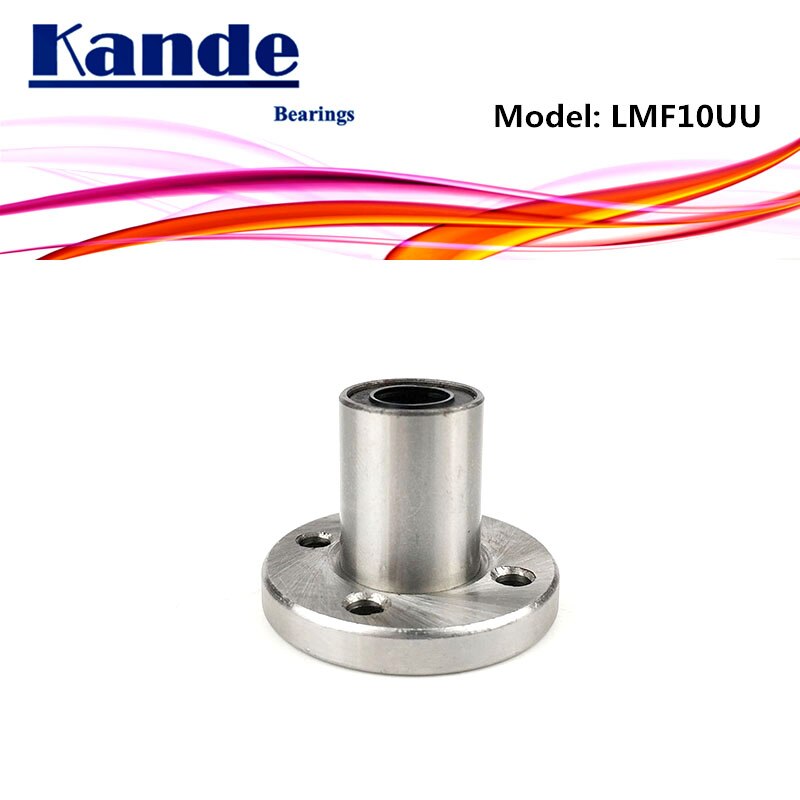 Lmf 10 uu 1 st/lot lmf 10uu rund fläns linjär kullager 10mm lmf 10 för 3d skrivare smf 10uu kande lager