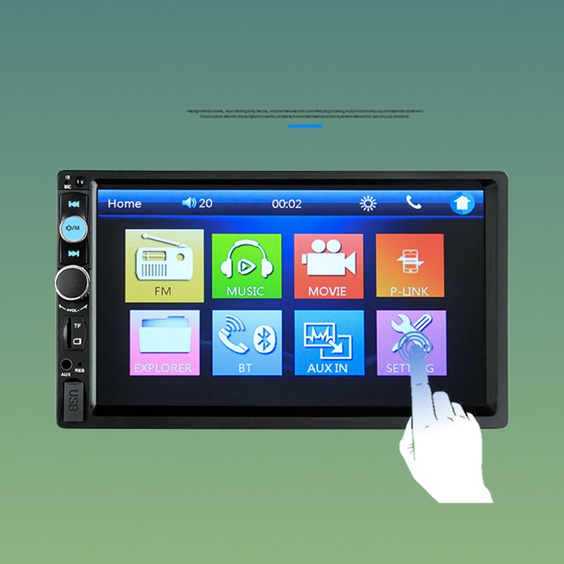 MP5 Player 7 Inch HD TFT Car MP5 Player Bluetooth Handsfree Car MP5 Card Machine 7010B Reversing