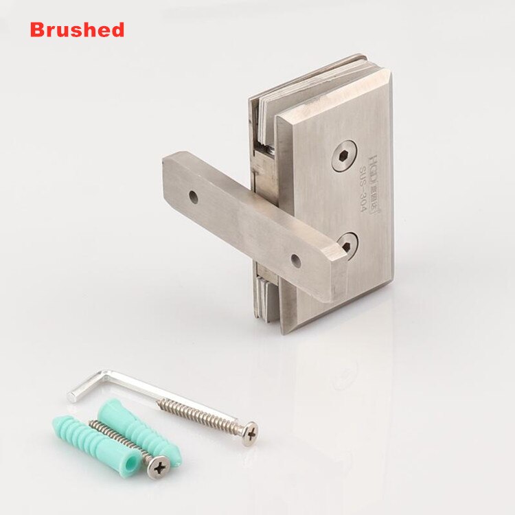 304 edelstahl 360 grad glas drehtür scharnier glas up und unten rotierenden scharnier schiebetür welle scharnier (XYGL-25): Brushed