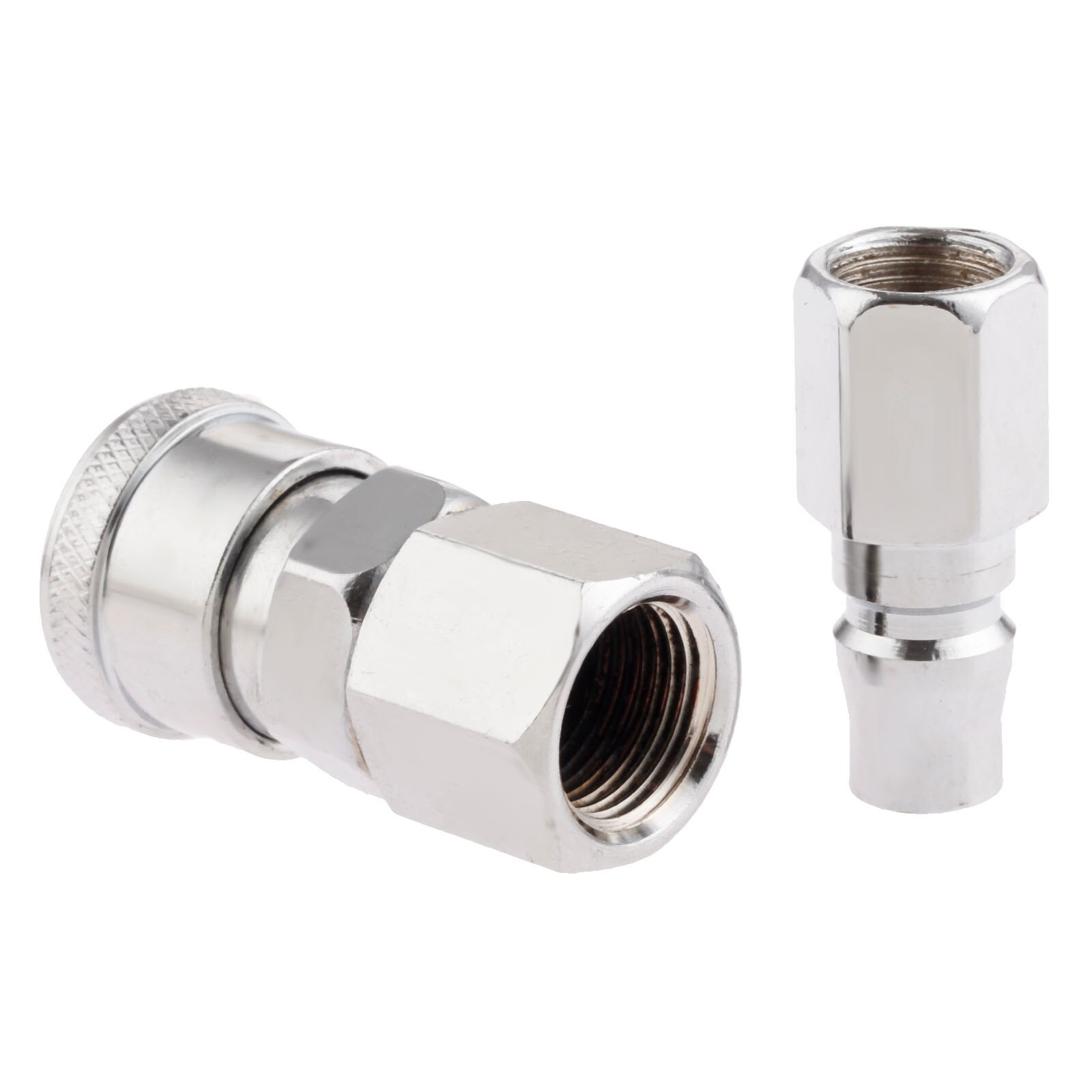 2Pcs Pneumatic Fittings Euro Air Line Hose Compressor Connector Quick Release 1/4"BSP Female Thread Coupler Connector Fittings