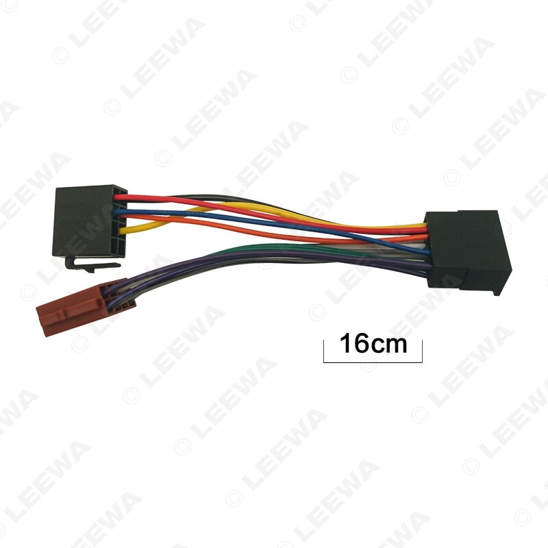 Leewa bil stereo radio konvertering stik adapter til chery chevrolet 16 pin til iso originale hovedenheder ledningsnet  #ca6207