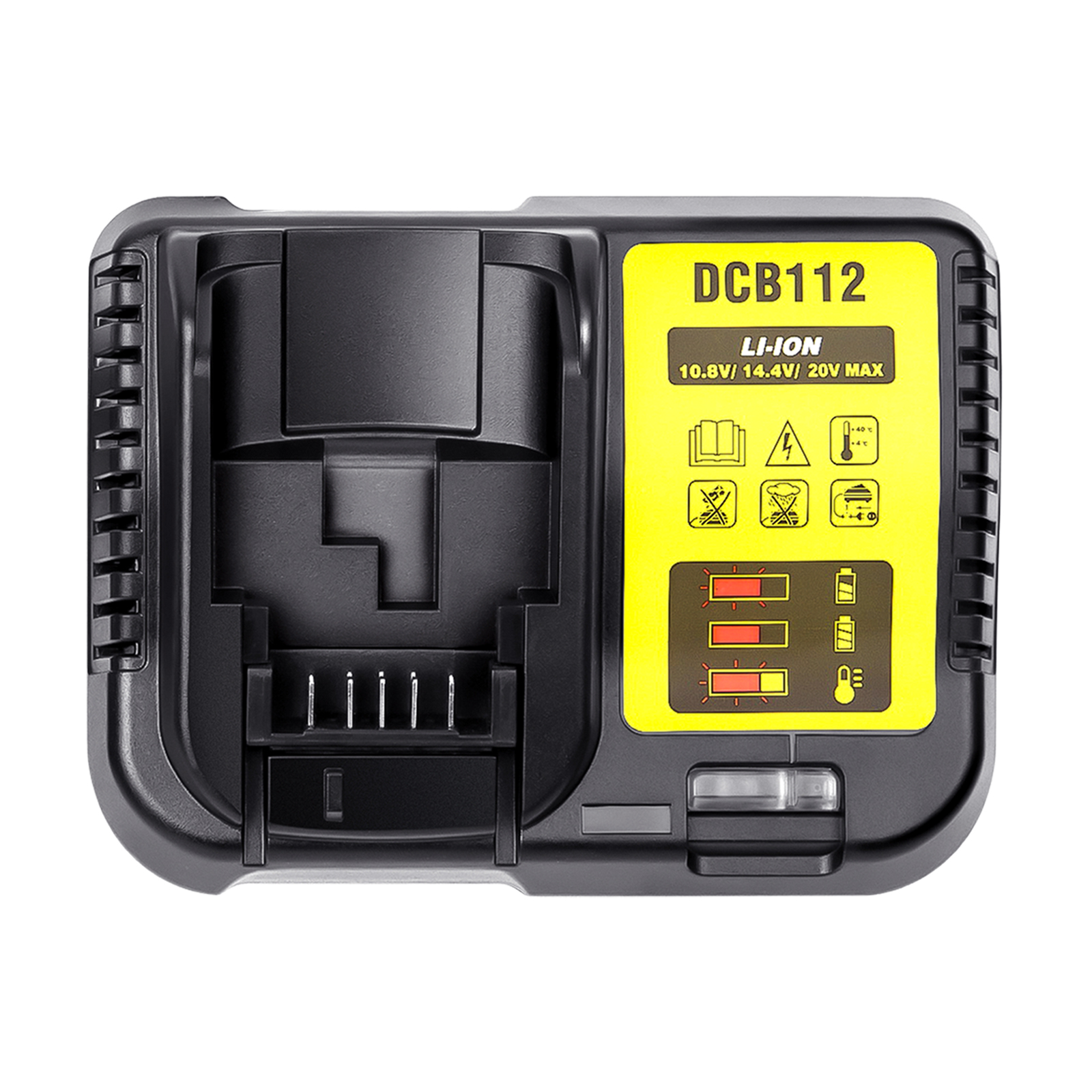 Cargador de batería de litio DCB112 2A para Dewalt 10,8 V 12V 14,4 V 18V 20V DCB112 DCB115 DCB118 DCB102BP DCB107 cargador de batería