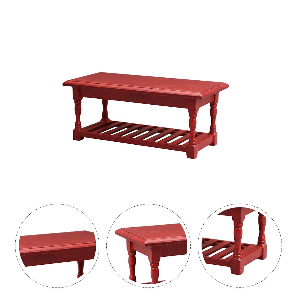 Wooden Table Model Decor Mini House Table Decor Miniature Table Model Mini House Decor