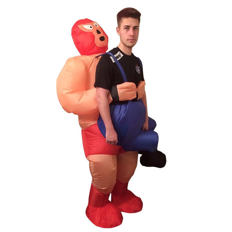 Halloween Producten Fietsen Opblaasbare Kostuums Jaarlijkse Show Boksen Wrestler Opblaasbare Kostuums