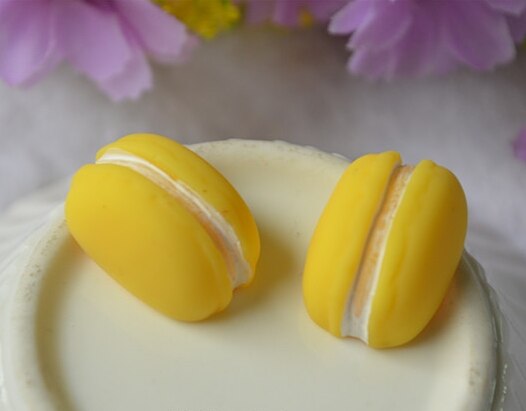 Autocollant réfrigérateur aimants Macaron | 8 pièces/1 ensemble, dessin animé , aimant photo néodyme fort, messages: 8pcs yellow