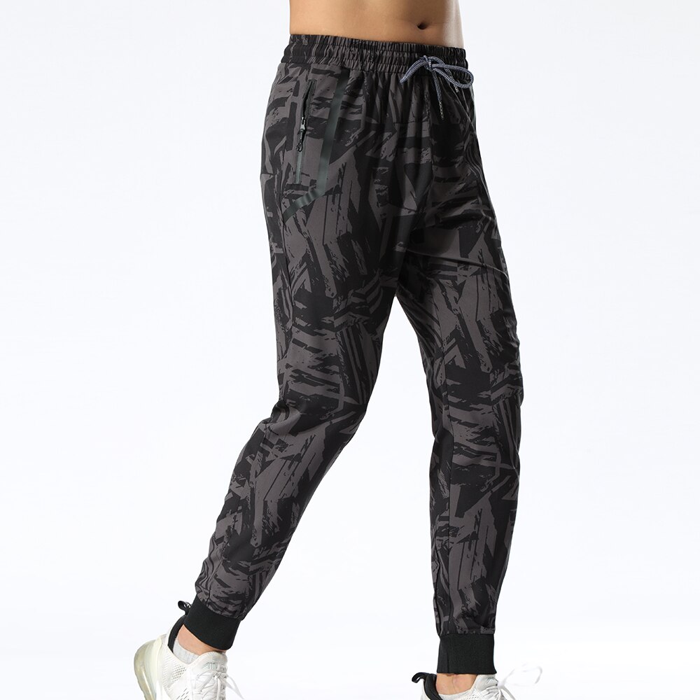 Sportbyxor löparbyxor män med dragkedjefickor träning och joggingbyxor män fotbollsbyxor fitnessbyxor för män: 06b / Xxl