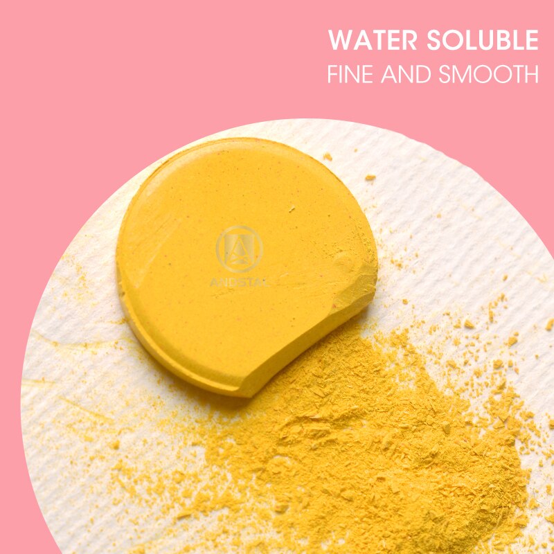 Andstal 48/36/24/12 Kleuren Solid Pigment Aquarel Verf Set Met Water Kleur Draagbare Borstel Voor Schilderen Art levert