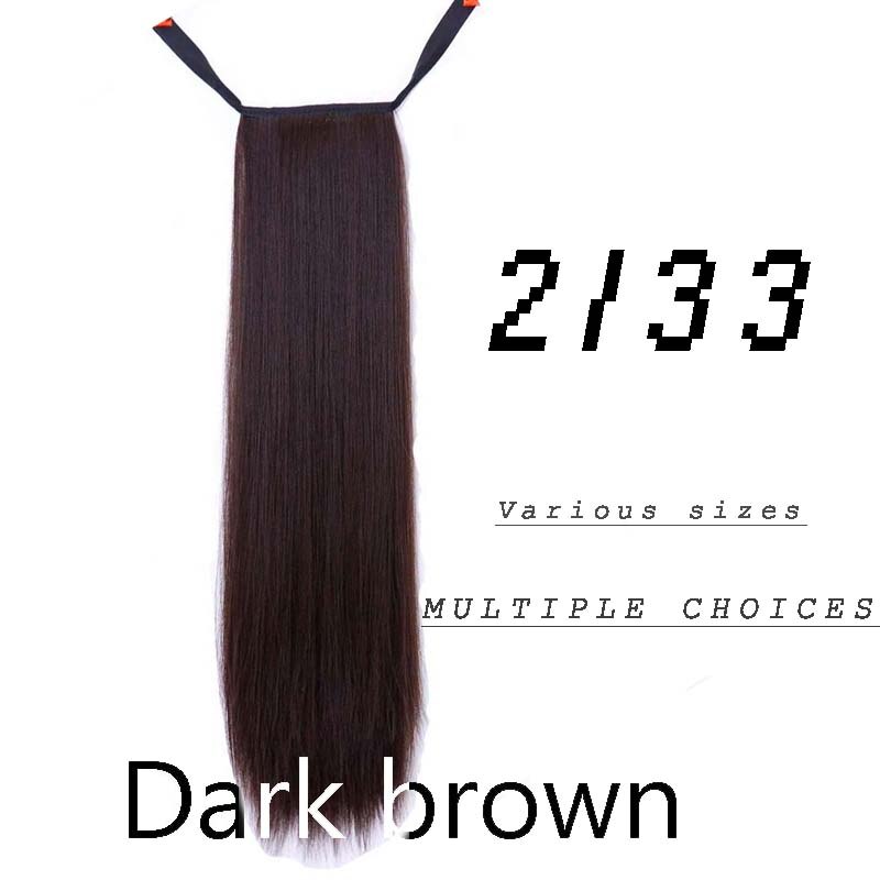 Talang Lange Zijdeachtige Rechte Paardenstaarten Clip In Synthetische Paardenstaart Hittebestendigheid Haarverlenging: 2.33 / 32inches