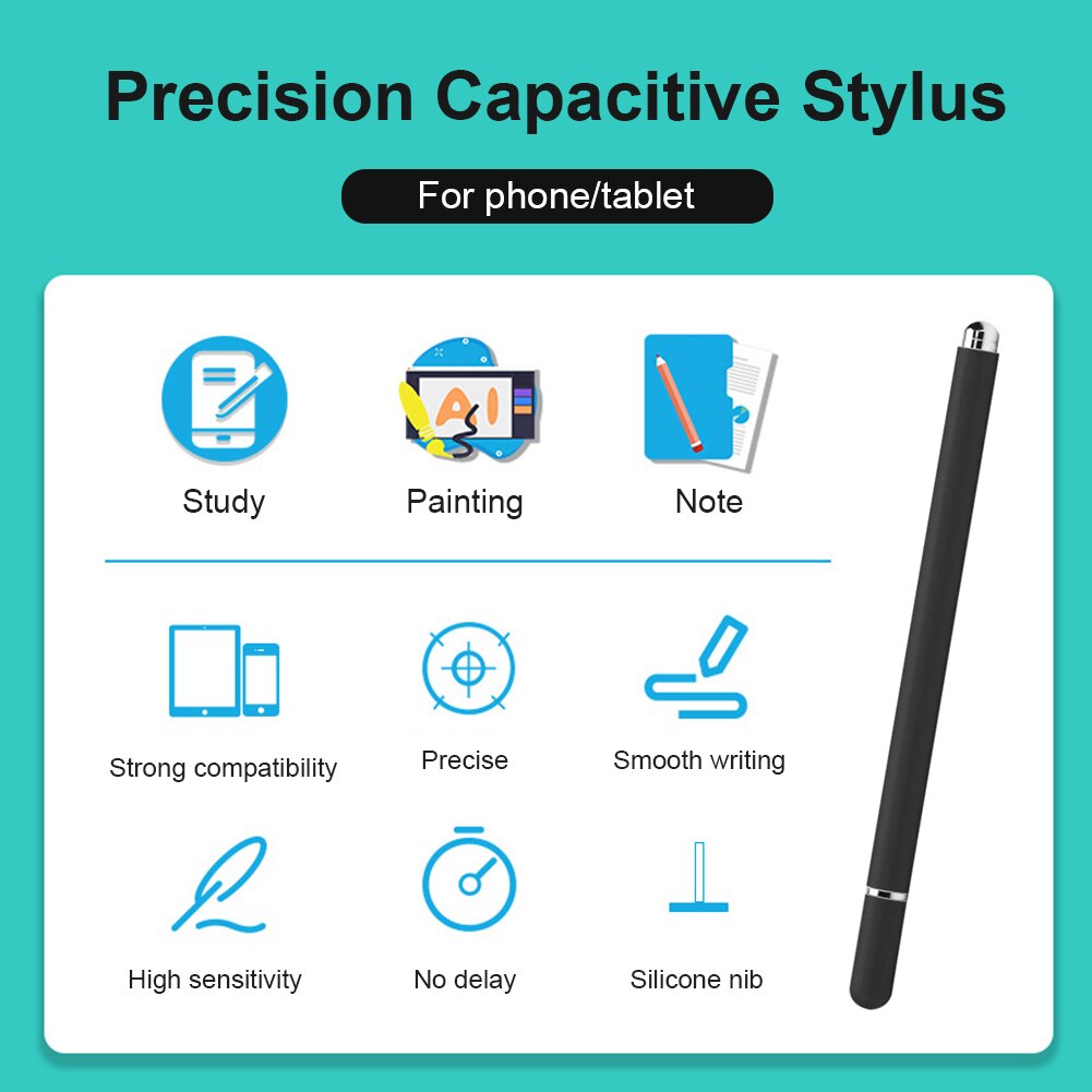 Stylus Pen Touch Screen Stylus Pencil Tablet Laptop Smooth Smart Phone Capacitive Pen Writing Painting Replacement Accessory