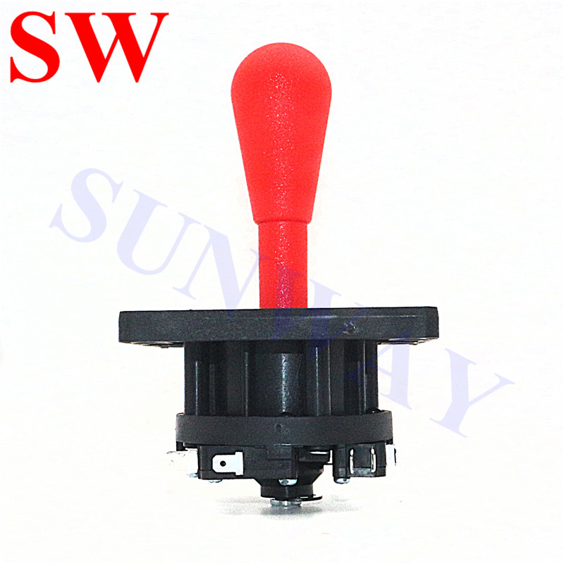 2 stks/partij CONCURRENTIE ARCADE FIGHTER 4/8 MANIER JOYSTICK HAPP stijl joystick/Amerikaanse arcade joystick voor ARCADE JAMMA Machine Deel: Rood