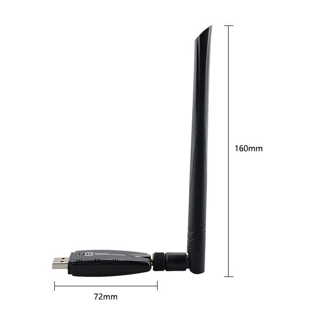 Usb wifi-adapter 1200 mbps usb 3.0 pc wifi-adapter lan wifi-dongle ac wifi-ontvanger met antenne voor laptop desktop
