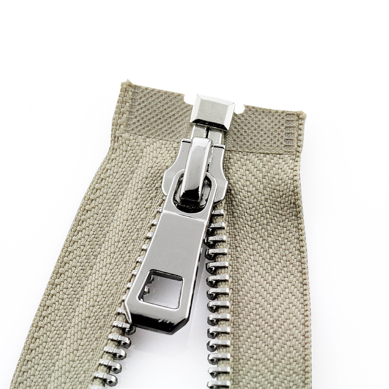 5# 55/65/75cm Open-End Auto Lock Metal Zipper Diy Handcraft For Clothing Pocket Garment Shoes Bags Sewing Accessori: Antique Zinc / Option2