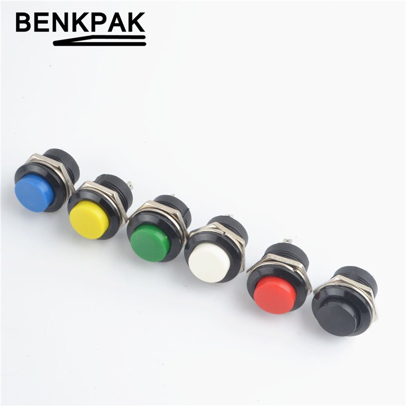 5 stks 16mm Zelf Return Momentary Drukknop