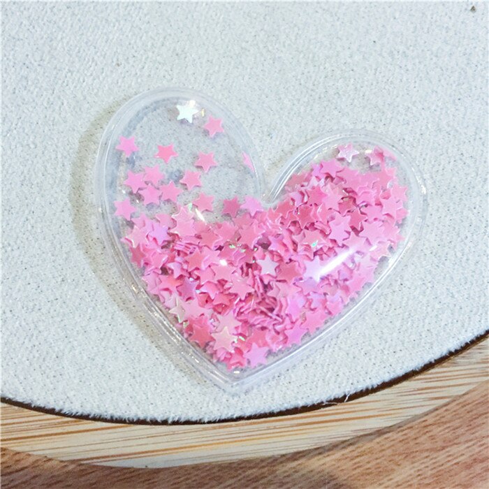 12 stuks/partij multi-stijl transparante bling bling ster vloeiende patches applicaties voor kinderen clip en diy haarspeld accessoires: 5