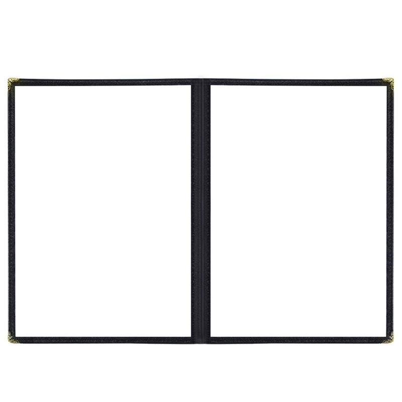 A4 PVC Transparent Menu Cover Protective Cover Restaurant Menu Paper Holder Cover for Bar Cafe Milk Coffee Shop Food Books: B