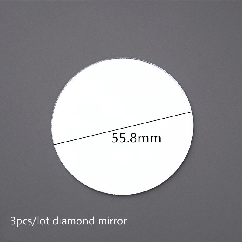 Moules coquille, chat, rose, diamant de résine époxy UV pour miroir DIY, de maquillage pliant, moulage en silicone, à faire soi-même, cristal: 3pcs diamond mirrors