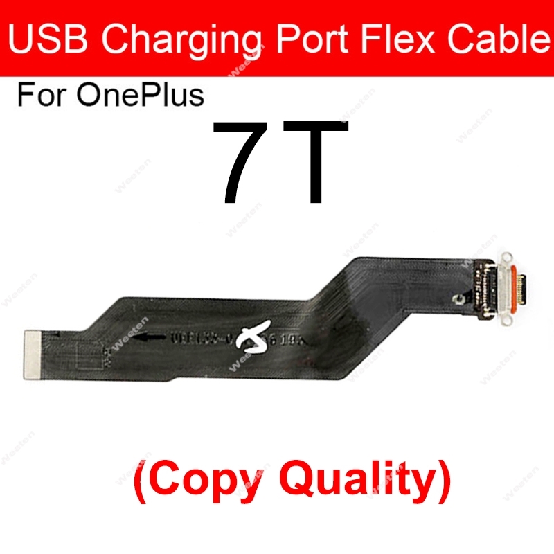 Kabel USB Chargring Flex dla Oneplus 1 + 1 2X3 3T 5 5T 6 6T 7 78 8T pro złącze portu USB ładowarka wymiana kabla Flex naprawa: Pomarańczowy