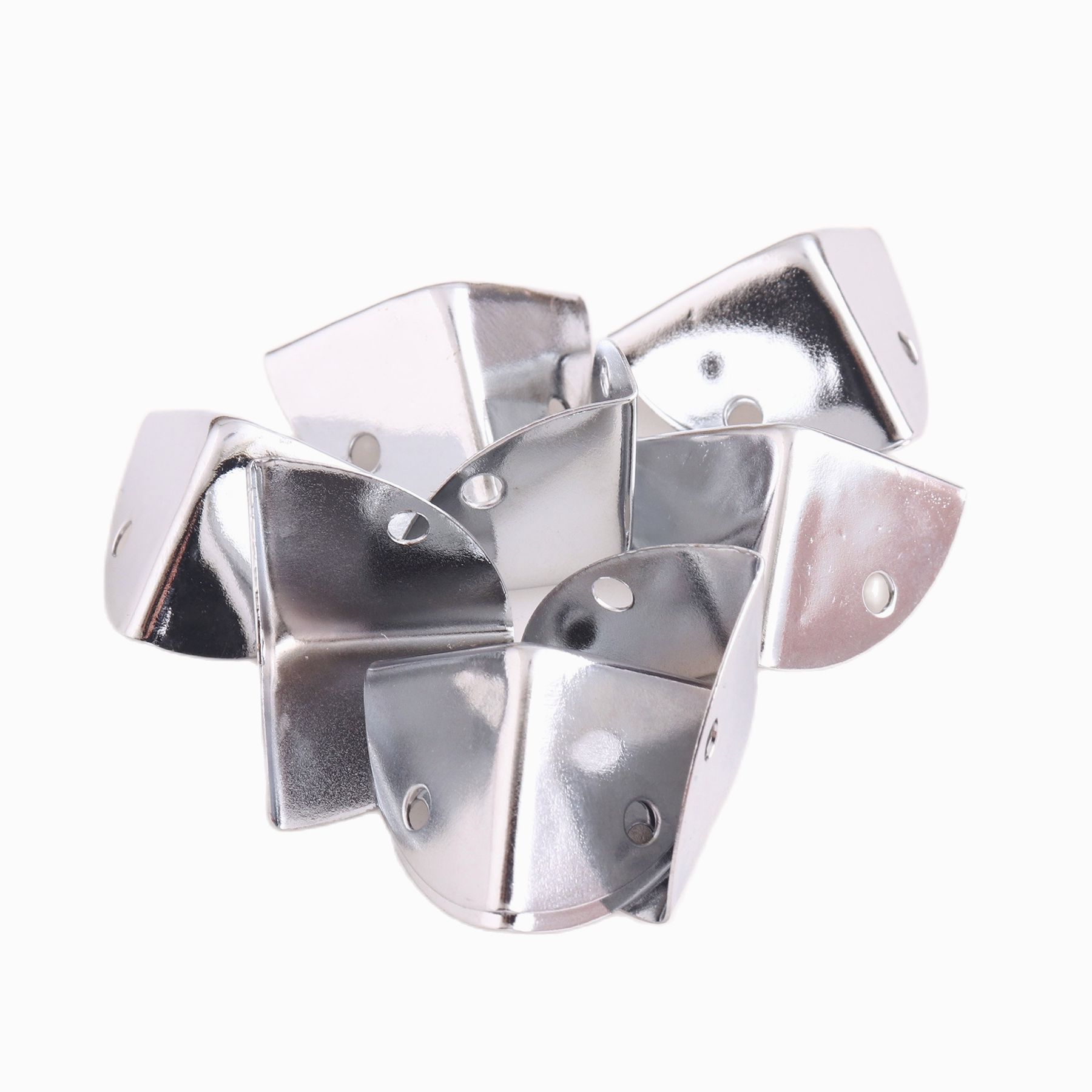 Protecteurs d'angle coins métalliques argentés avec motif rétro, protection d'angle pour boîtes, tables et livres, support de bijoux
