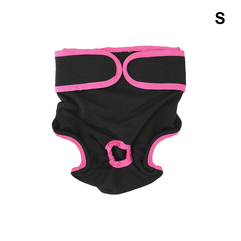 Puppy Diaper Female Dog Shorts Pet Underwear For Small Meidium Size Dogs Physiological Pants Pet Products: Black (S)