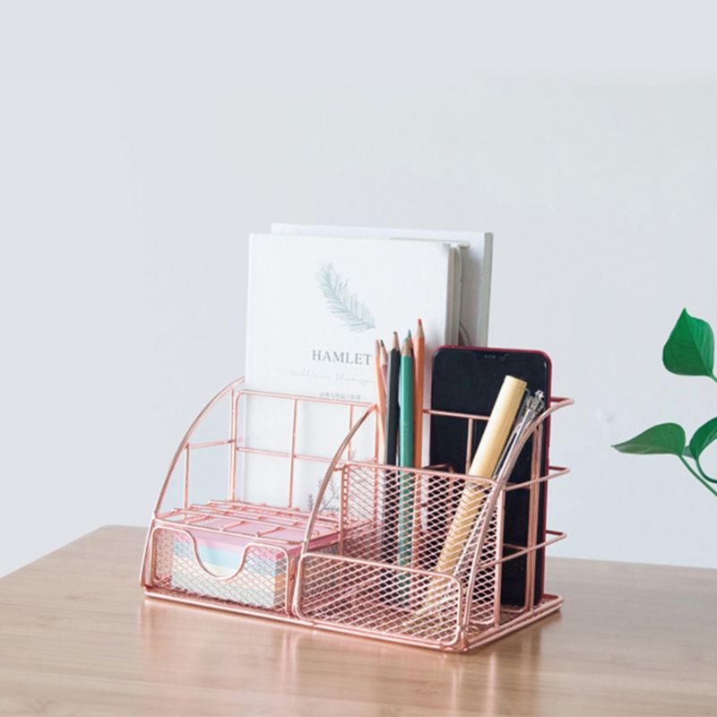 Multi-function Desk Organizer All In One Desktop with Pen Holder Storage Rack