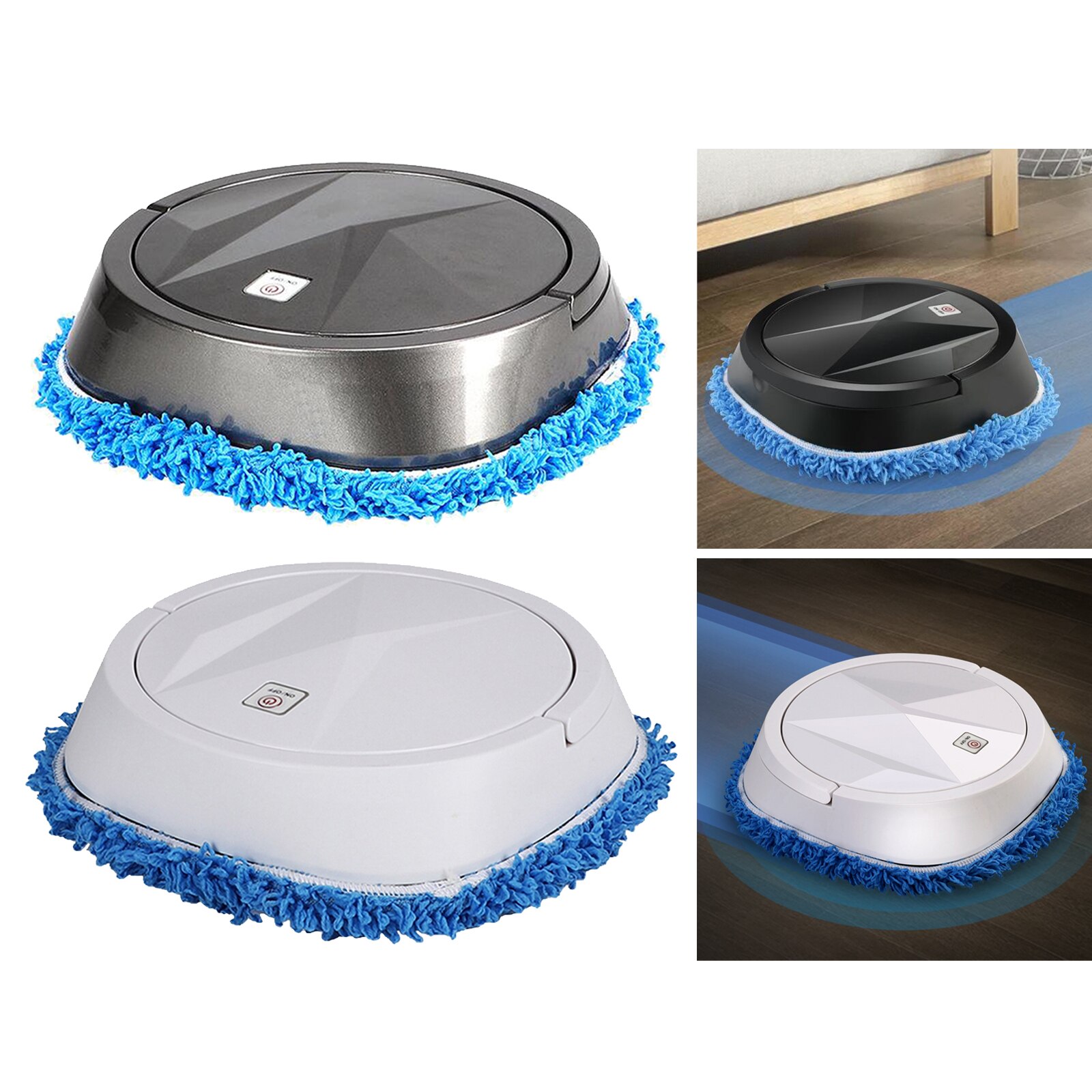 Low Noise Vacuum Cleaner Robotic Floor Sweep Mopping Machine for Tile Floors 1200mAh