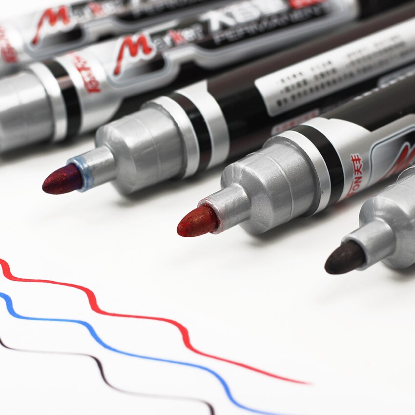 1PC Marker Stifte Gute Wasserdichte Tinte Marker Stift für Schreibwaren Schule Liefert 3 Farbe Erhältlich PM-107
