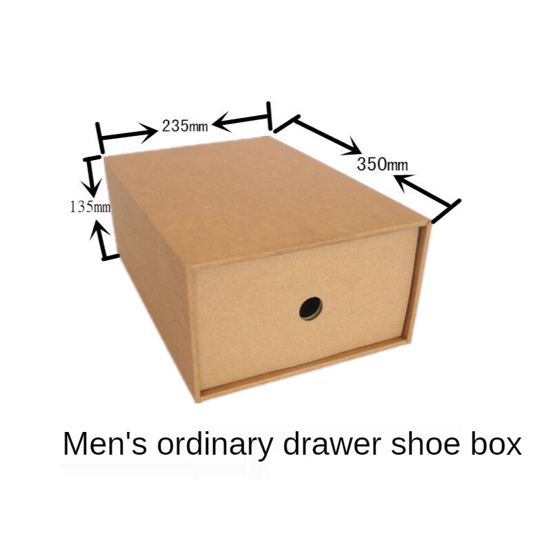 Schoenen Lade Dik Kraftpapier Lade Schoenendoos Transparante Schoenendoos Lade Schoenendoos Vouwen Papier Doos: 350x253x135MM