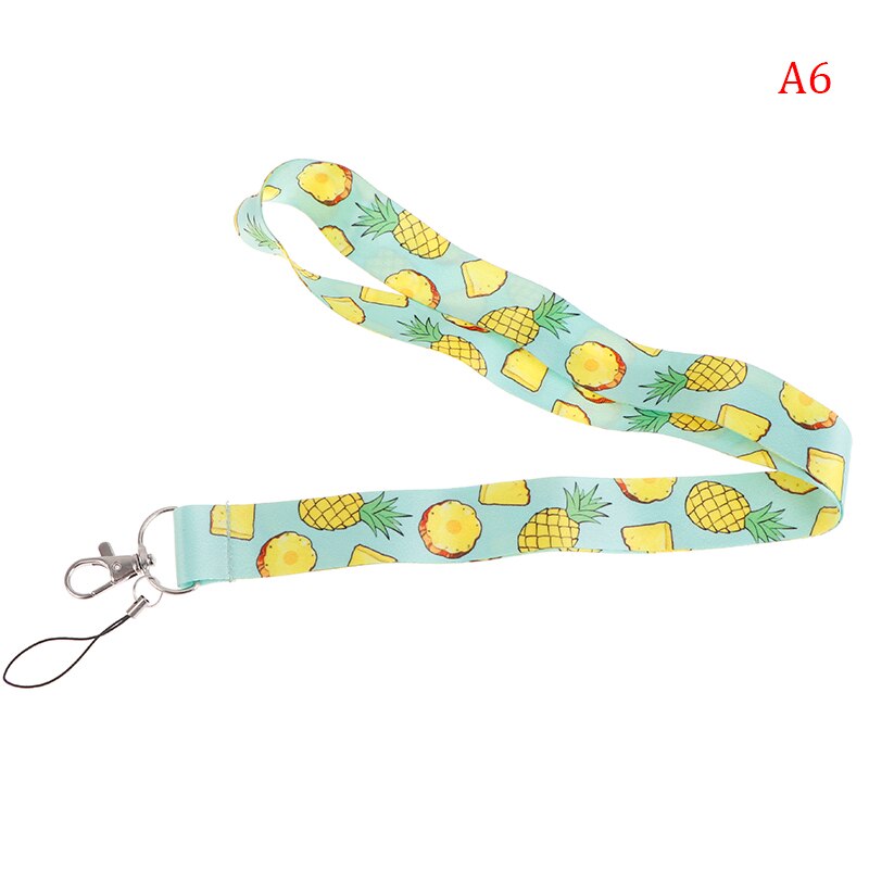 Cordón de fruta para colgar llaves, tarjeta de identificación, gimnasio, correas para teléfono móvil, insignia y sujección de USB, bricolaje, 1 ud.: A6