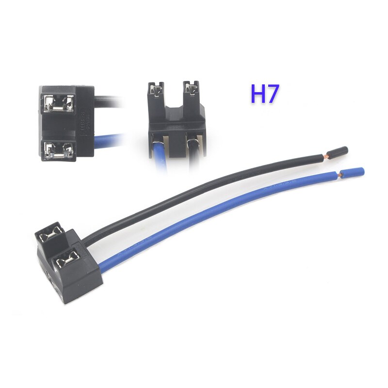 Adaptador de luces de coche, 2 piezas, H1, H4, H7, soporte para bombilla de Faro, accesorios de conector