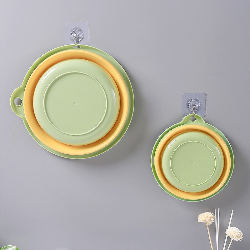 Folding Wash Basin Multifunction Portable Dish Tub For Travel Camping Silicone Collapsible Wash Basins Home Cleaning Tools