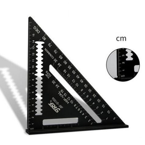 Woodwork Triangular Ruler Woodworking Ruler 7Inch/185mm: 185mm