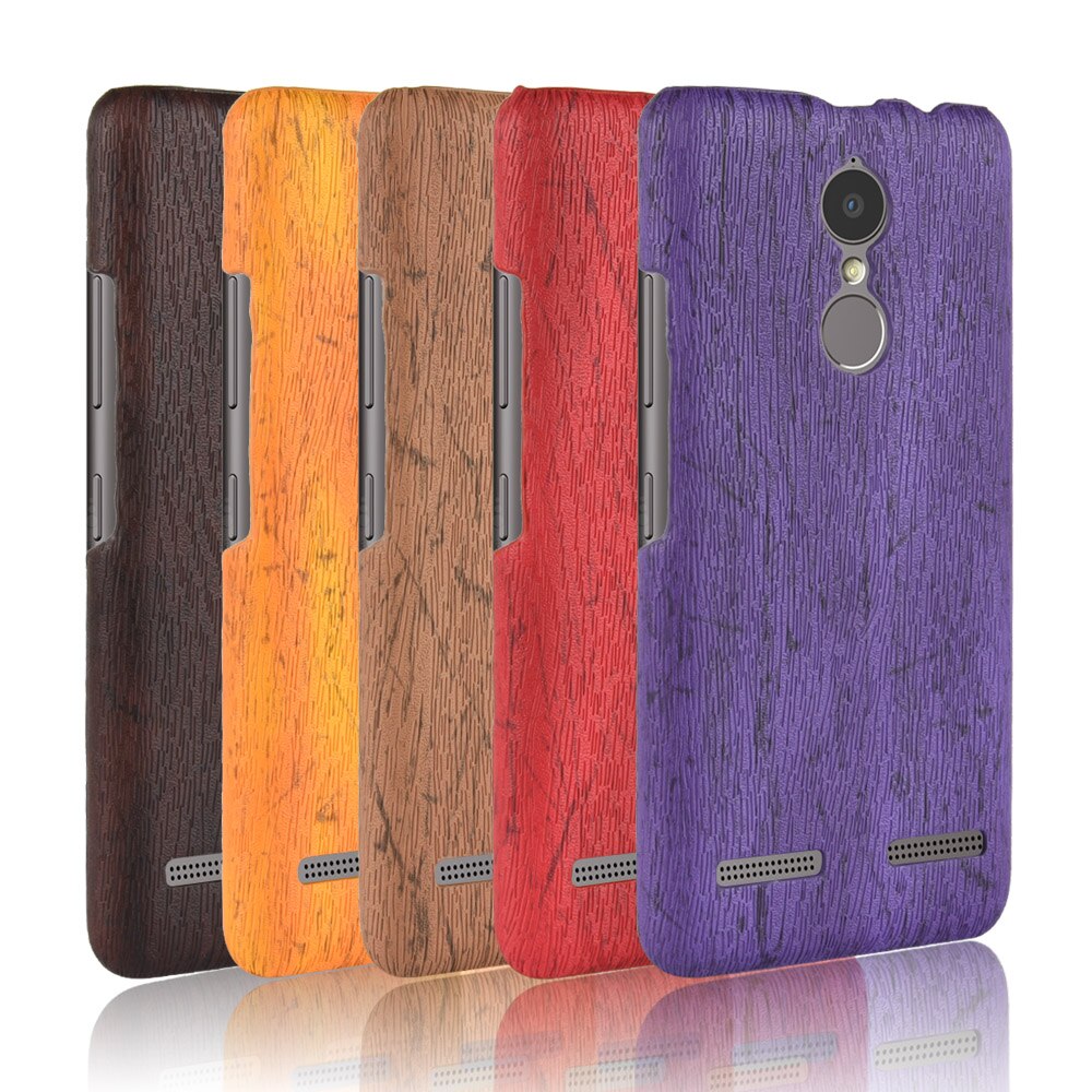 Subin voor lenovo  k6 hoesje 5.0 inch pu hout lederen nerf mobiele holster shell voor lenovo  k6 telefoonhoesje