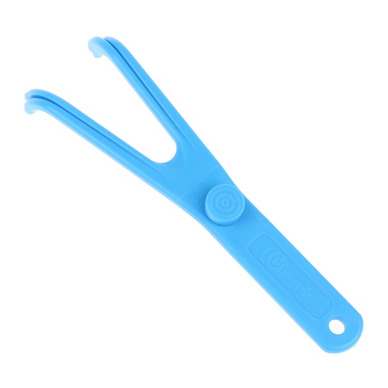 Y-shaped Dental Floss Holder Dental Floss Holder Aid Oral Hygiene Toothpicks Holder Teeth Care Interdental Teeth Cleaning Tools: Ivory