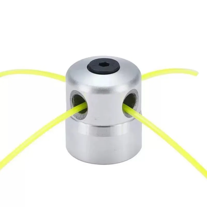 Gereedschapsonderdeel Voor Grasmaaier Cilindrisch Gras Kop Strimmer Kop Zilver Aluminium Trimmer Kopsnijder Accessoires: Default Title