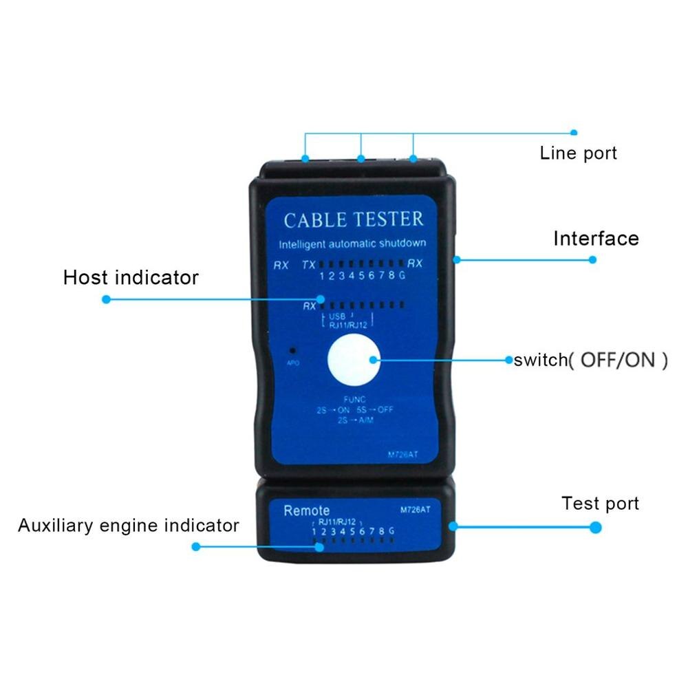 NST-YH726-AT Portable Handheld Telephone Ethernet LAN Network Cable Tester Testing Tool Line Finder Wire Tracker