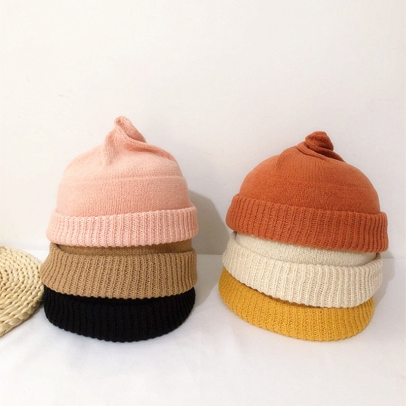 Gebreide Kinderen Beanie Muts Baby Baby Jongen Meisje Hoed Warm Kinderen Baby Herfst Winter Meisjes Hoed Voor Kids Peuter Muts motorkap Enfant