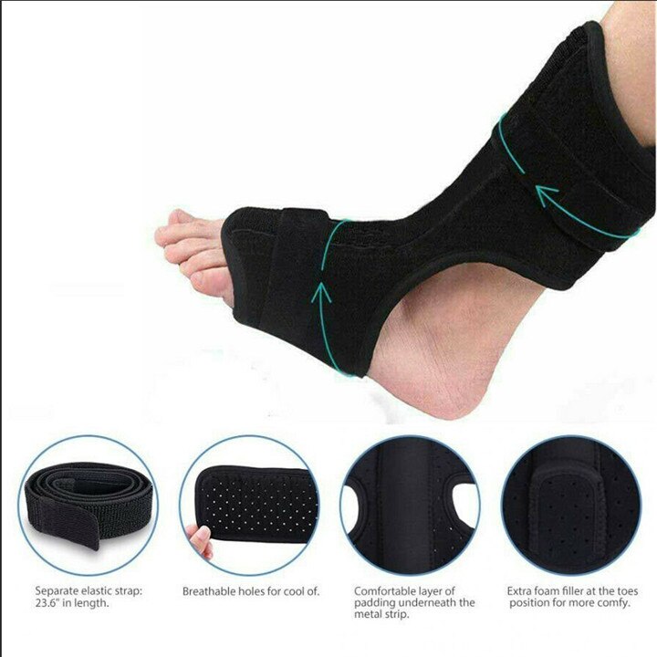 Fasciitis plantaris Night Spalk Verstelbare Enkelbrace Ondersteuning Foot Orthopedische Brace Ondersteuning Pain Relief Voet Orthese Stabilisator