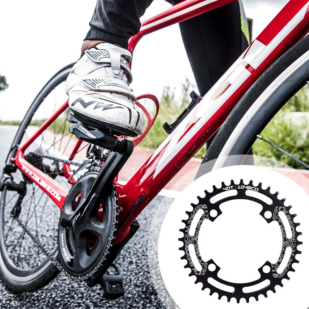 104BCD Oval Narrow Wide Chainring MTB Mountain Bicycle Crown Crankset Single Tooth Plate Parts 104 BCD Bike Toothed Disc