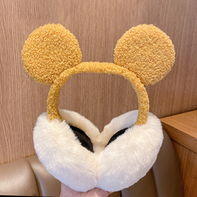 Foldable Kawaii Winter Cold Protection Earmuffs Ladies Cute Christmas Headband Earmuffs Thick Warm Plush Earmuffs Snow Keep Warm: style 03