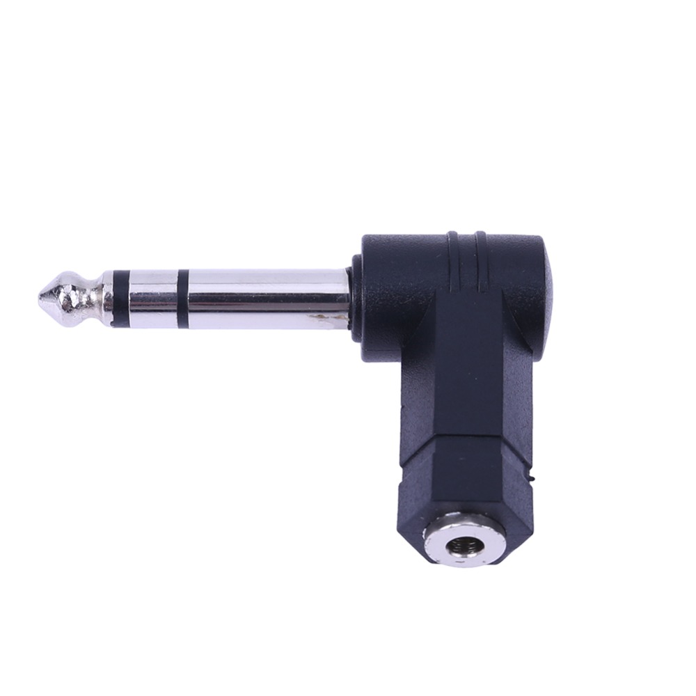 90 stopni 3.5 do 6.35/6.5mm 1/4 "Mono Jack głośnik Stereo Adapter Audio wtyczka 3.5mm TRS złącze konwerter słuchawki AUX kabel
