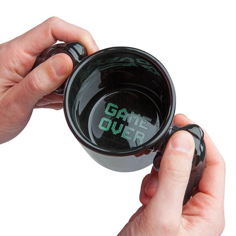 380mL Game Over Coffee Mug 3D Game Controller Handle Mug Ceramic Cup Milk Tea Mugs Gameboy Birthday Christmas