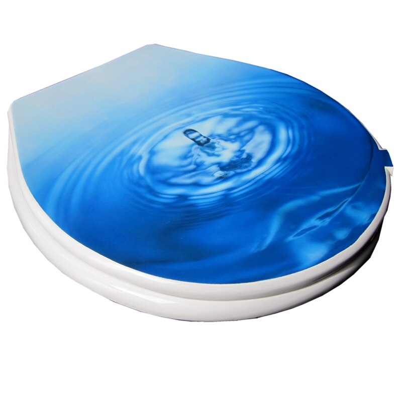 Toilet seat cover Stone group people pattern set PP toilet lid cover starfish toilet seat: Default Title